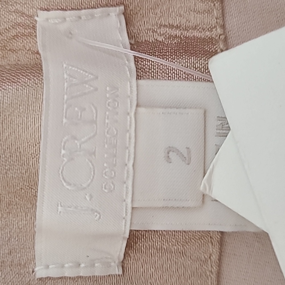 J. Crew Rose Gold Cropped Metallic Trousers - Picture 5 of 12